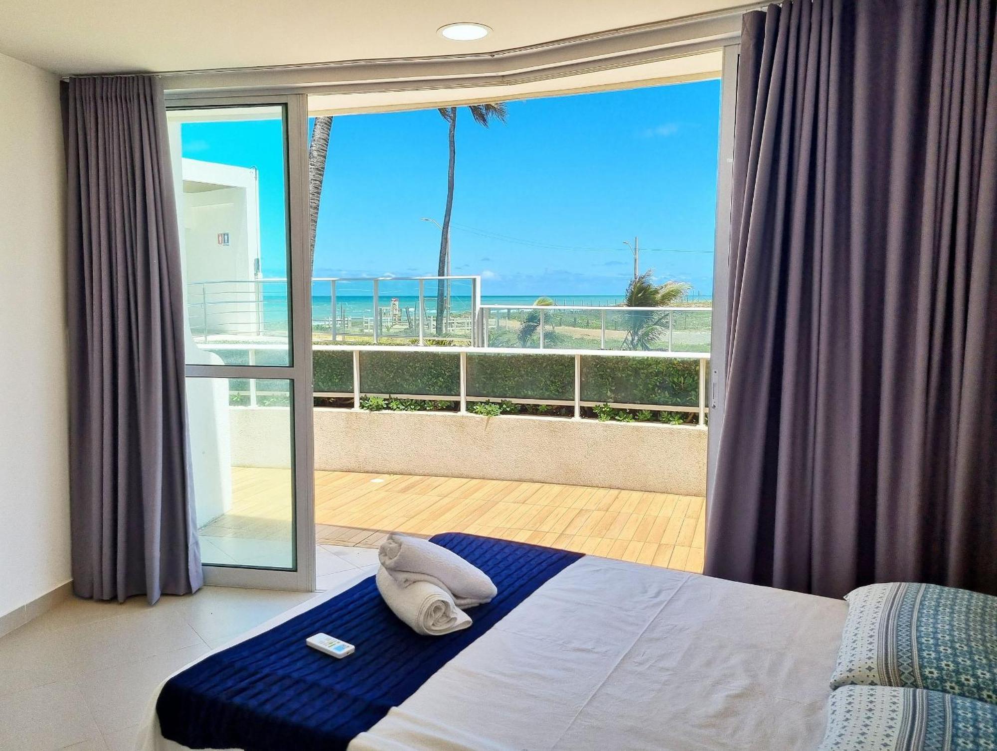 Areias Do Mar | 2 Quartos, Terraco Frente Mar A102 Barra de São Miguel Buitenkant foto